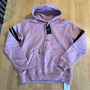 Saint Laurent Light Pink Hoodie with Black Accents